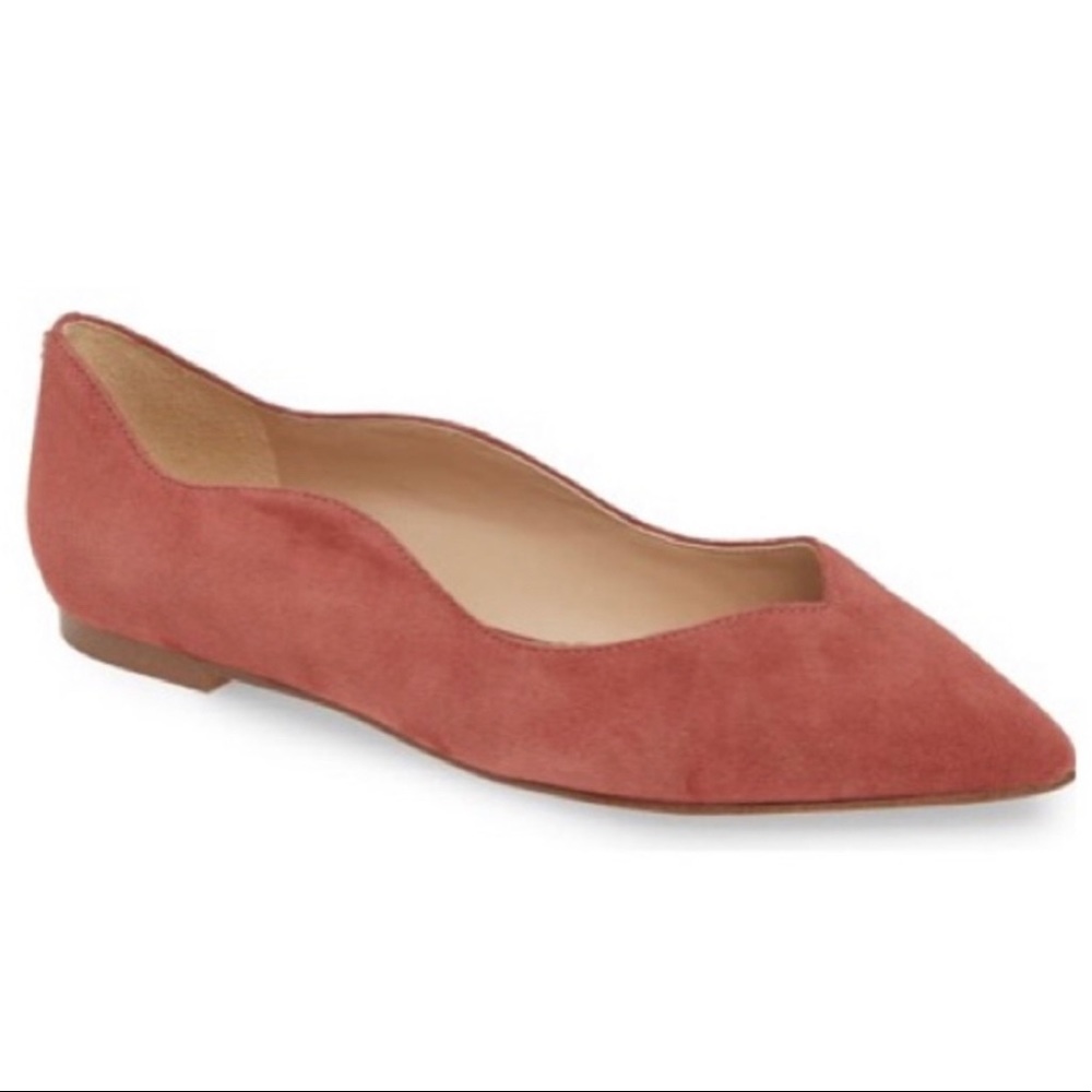 Sam Edelman Riza rose suede pink flats - size 9